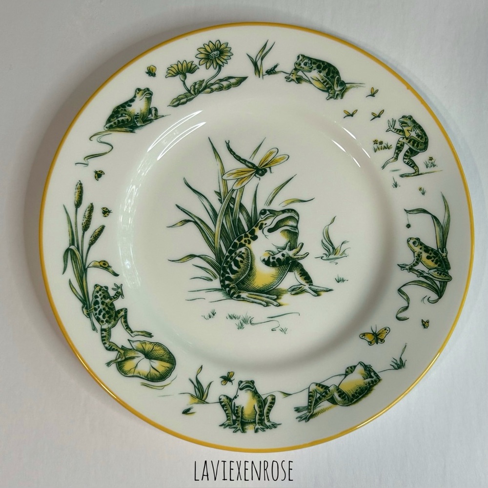 Vtg Tiffany & Co. Tiffany Pond Frog Plate